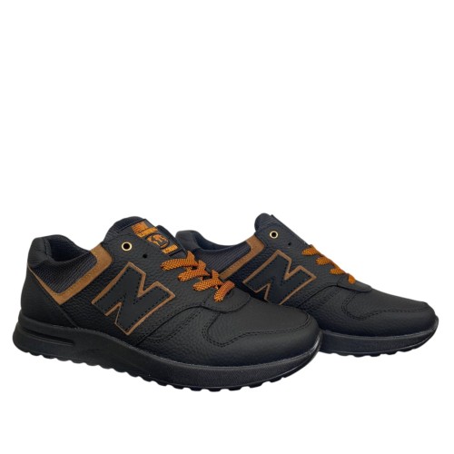 Кроссовки мужские кожаные New Balance 198 01 круз (mercuru) черные