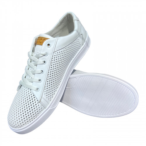 Кеды Мужские кожаные ACLI CLAS E01 7 перфорация