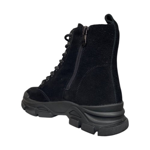 Черевики жіночі замшеві IT TS E706-1 чорні байка