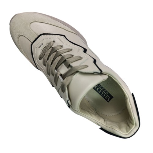 Кросівки жіночі шкіряні DITAS K 31/1 бежеві капучіно 