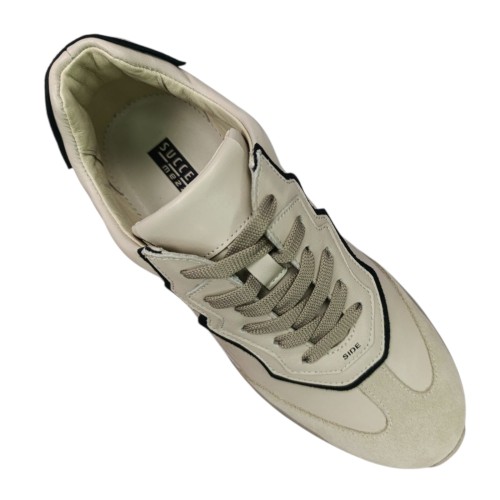 Кросівки жіночі шкіряні DITAS K 31/1 бежеві капучіно 