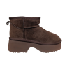 Угги жіночі замшеві UGG 140-2 шоколадні хутро