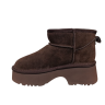 Угги жіночі замшеві UGG 140-2 шоколадні хутро