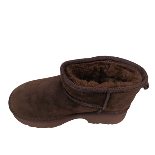 Угги жіночі замшеві UGG 140-2 шоколадні хутро