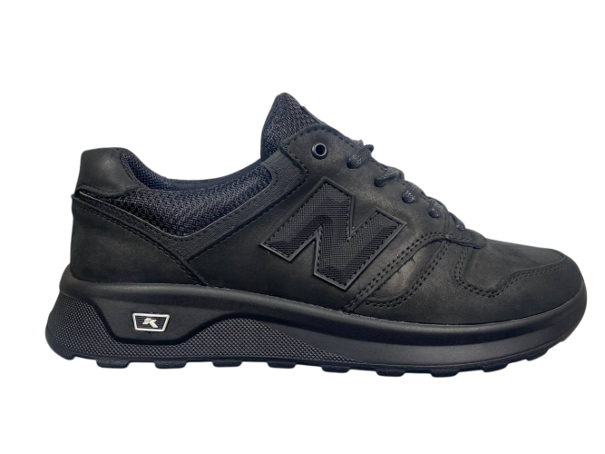 Кроссовки мужские кожаные New Balance 1124 01(mercuru) черные