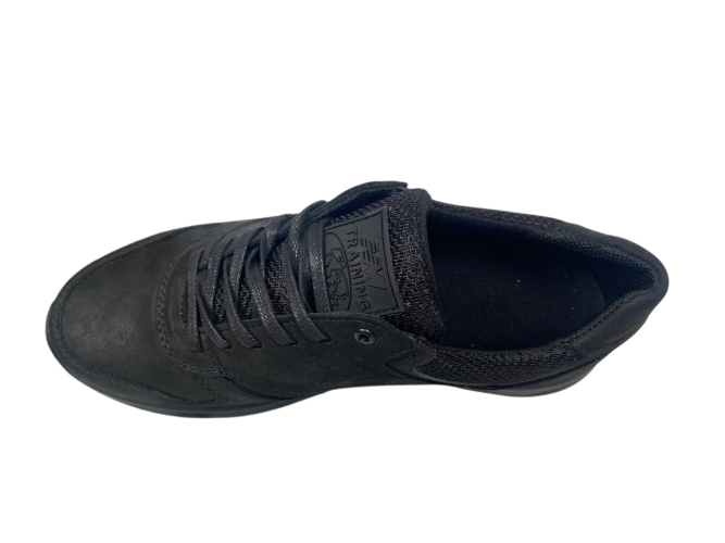 Кроссовки мужские кожаные New Balance 1124 01(mercuru) черные