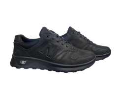 Кроссовки мужские кожаные New Balance 1124 01(mercuru) черные