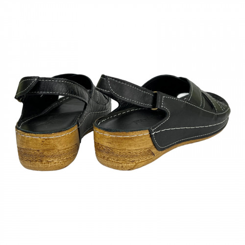 Босоножки Женские кожаные RIKEL 210 01 черный