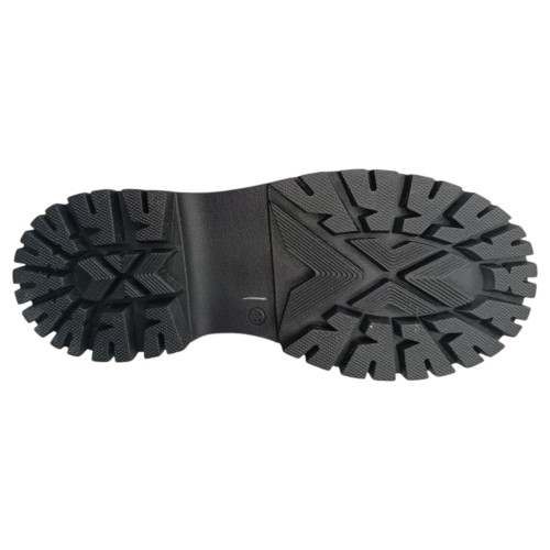 Ботинки женские кожаные MADAM 24106 черный мех