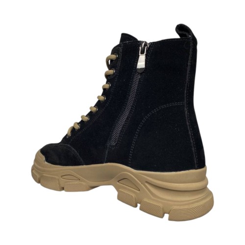 Ботинки женские кожаные IT TS E706-A черные байки