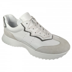 Кроссовки женские кожаные DITAS K 31/2 белые серые