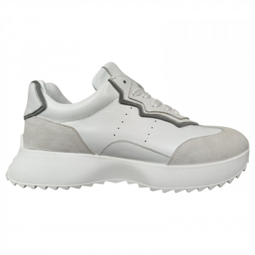 Кросівки жіночі шкіряні DITAS K 31/2 білі сірі