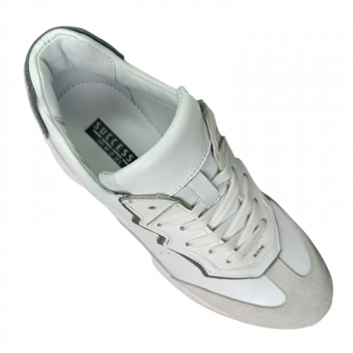 Кросівки жіночі шкіряні DITAS K 31/2 білі сірі