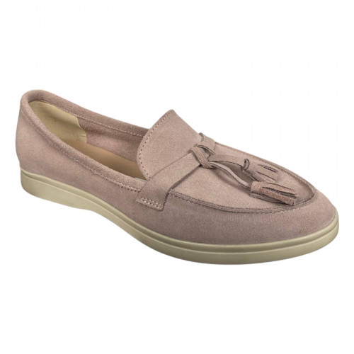 Лофери жіночі шкіряні U.SPIRIT 5033 07 бежеві