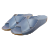 Шлепанцы женские кожаные ATO 243 88 голубые 