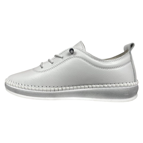 Мокасины женские кожаные ATO 2229 05 белые