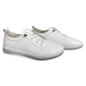 Мокасины женские кожаные ATO 2229 05 белые