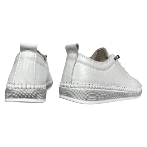 Мокасины женские кожаные ATO 2229 05 белые