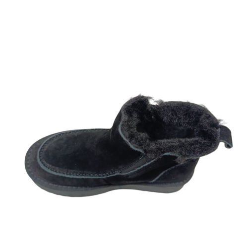 Угги жіночі замшеві UGG 70-1 чорні хутро