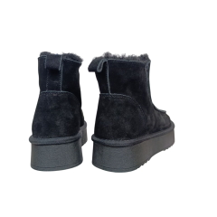 Угги жіночі замшеві UGG 70-1 чорні хутро