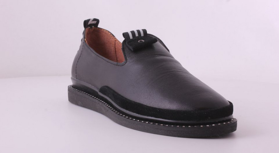 Балетки Женские кожаные CLAIRE 276 черный