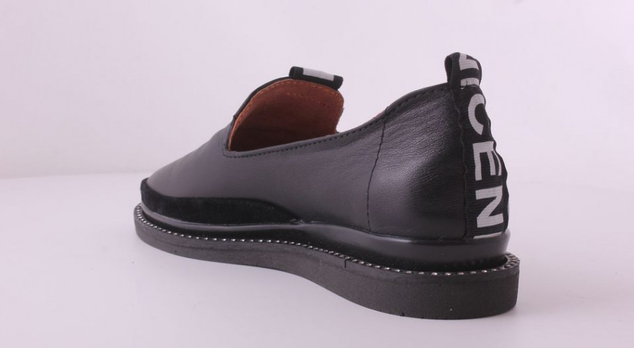 Балетки Женские кожаные CLAIRE 276 черный