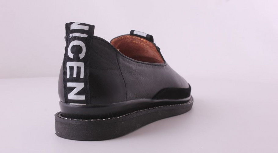 Балетки Женские кожаные CLAIRE 276 черный