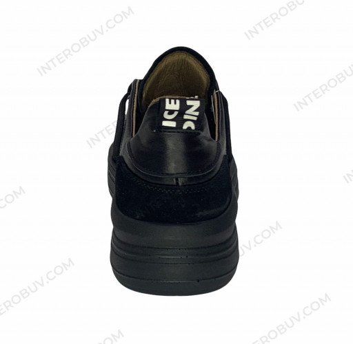 Кеды Женские кожаные ALEXA 615 черный