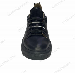 Кеди Жіночі шкіряні ALEXA 615 чорний