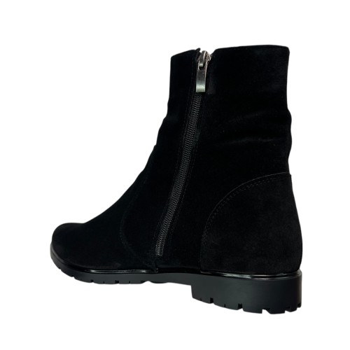 Ботинки женские замшевые LONYS 10 01 черные байки