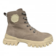 Черевики жіночі замшві IT TS E827C сірі байка