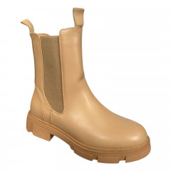 Черевики жіночі шкіряні WNX 717-5 бежеві байка