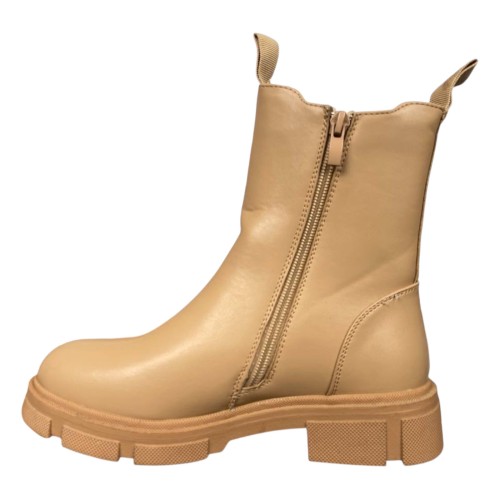 Ботинки женские кожаные WNX 717-5 бежевые байка