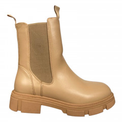 Черевики жіночі шкіряні WNX 717-5 бежеві байка