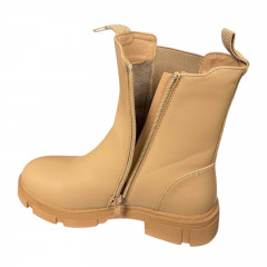 Черевики жіночі шкіряні WNX 717-5 бежеві байка