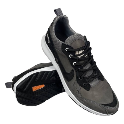 Кроссовки мужские кожаные ICEFIELD 308 серые черные