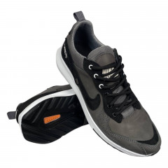 Кроссовки мужские кожаные ICEFIELD 308 серые черные