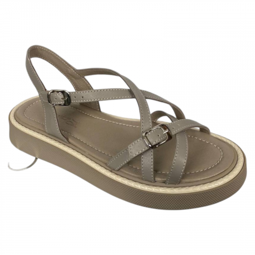 Босоножки Женские кожаные Pandora 1425 04 бежевые