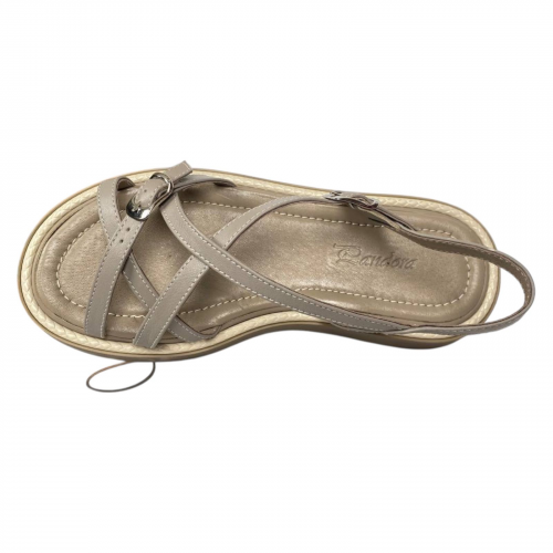 Босоножки Женские кожаные Pandora 1425 04 бежевые