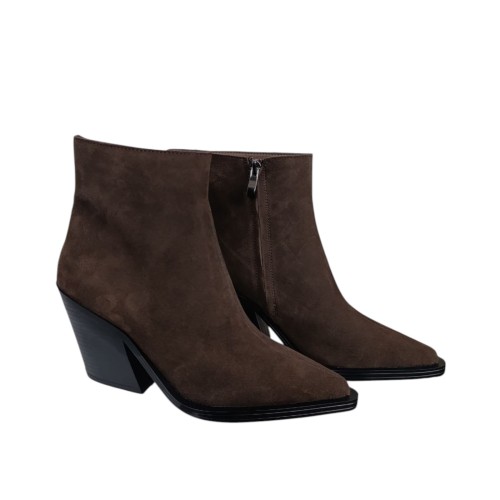 Ботинки женские замшевые ESHION SHOES 875 11 шоколадные байки