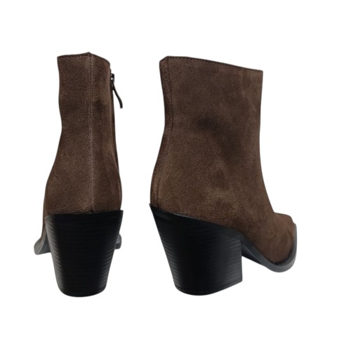 Ботинки женские замшевые ESHION SHOES 875 11 шоколадные байки