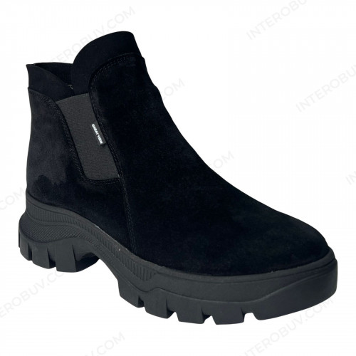 Ботинки Женские кожаные челси LONYS 02 5 замш байка