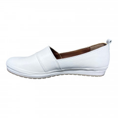 Балетки Женские кожаные KEMER 858/2 белый