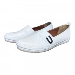 Балетки Женские кожаные KEMER 858/2 белый