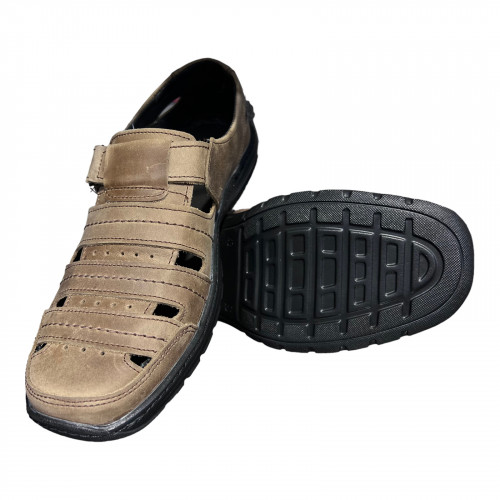 Босоніжки Чоловічі шкіряні NIKE 8 оливка