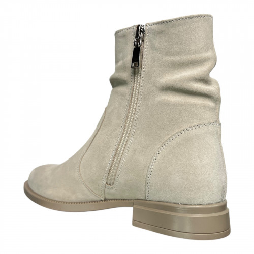 Ботинки женские замшевые LONYS 10/10 04 светло бежевые байка