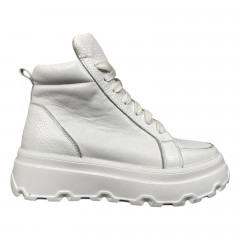 Черевики жіночі шкіряні TIFANI 222 білі байка