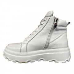 Черевики жіночі шкіряні TIFANI 222 білі байка