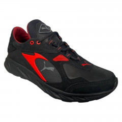 Кроссовки мужские кожаные ICEFIELD PRS черные красные