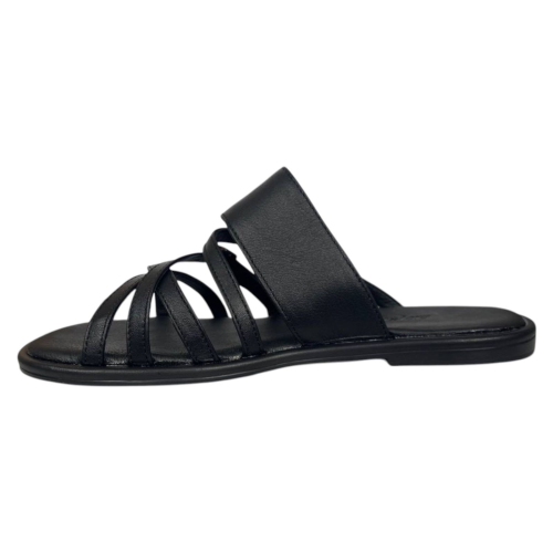 Шльопки жіночі шкіряні Pandora 1001 01 чорні